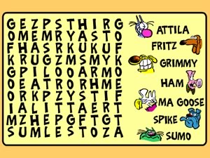 word search - interactive game